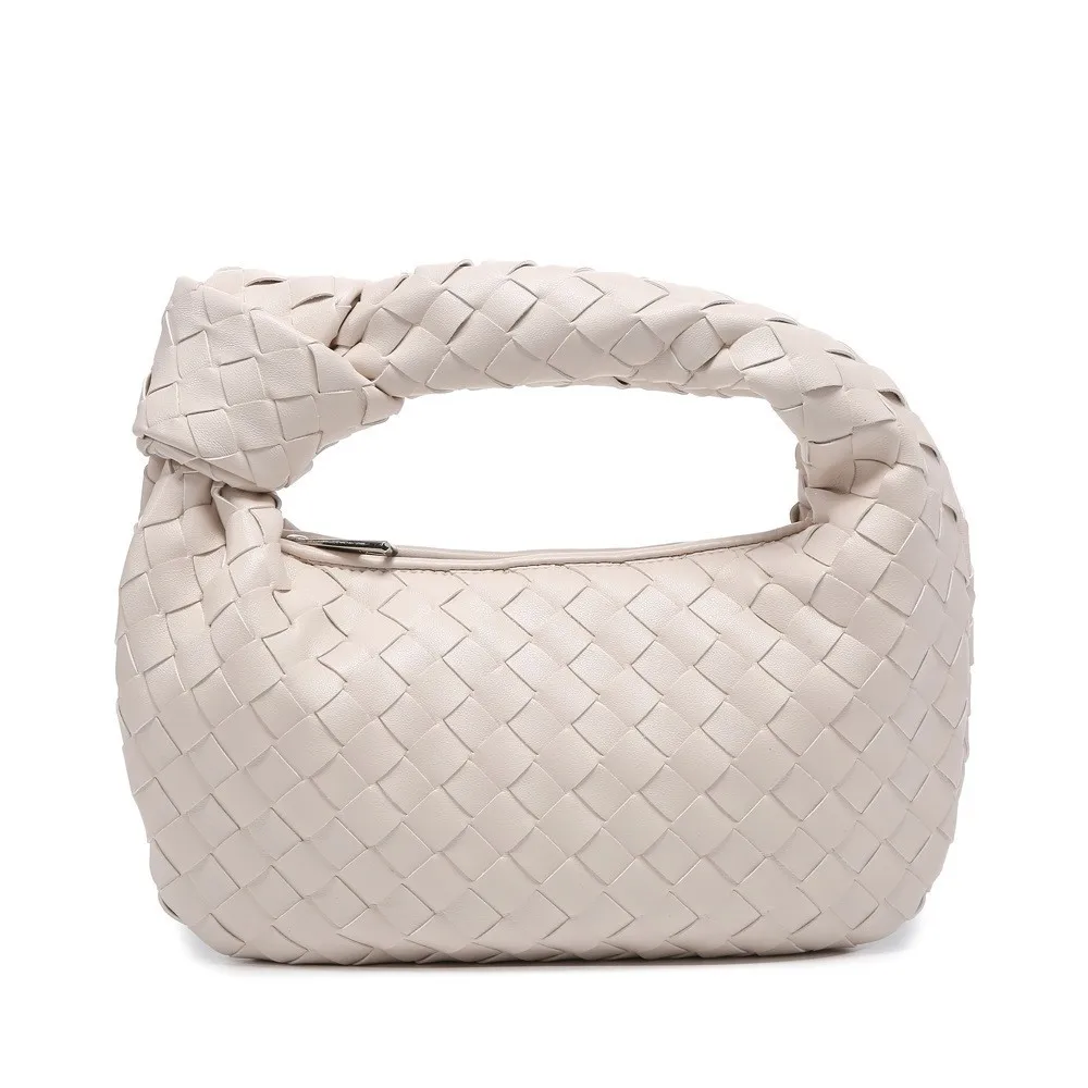 Luxury Small PU Leather Woven Tote Braiding Bags Women Shoulder Bag High Quality Purses And Handbags Clutches Bag
