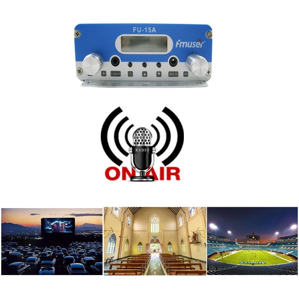 15 Вт CZH-15A CZE-15A FU-15A PLL FM стерео передатчик возбудитель 88Mhz -