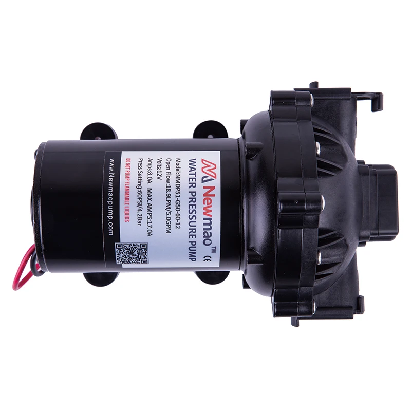 Newmao 51 series 12v washing and clean micro diaphragm pump car washer automatic garden irrigation camping water pump
