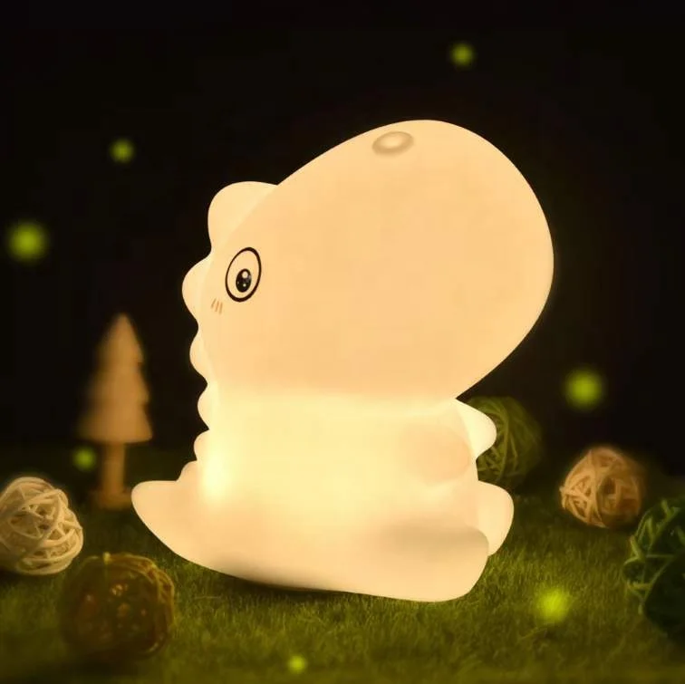 China Manufacturer Small Decorative Night USB Rechargeable Silicone Night Light For Bedroom