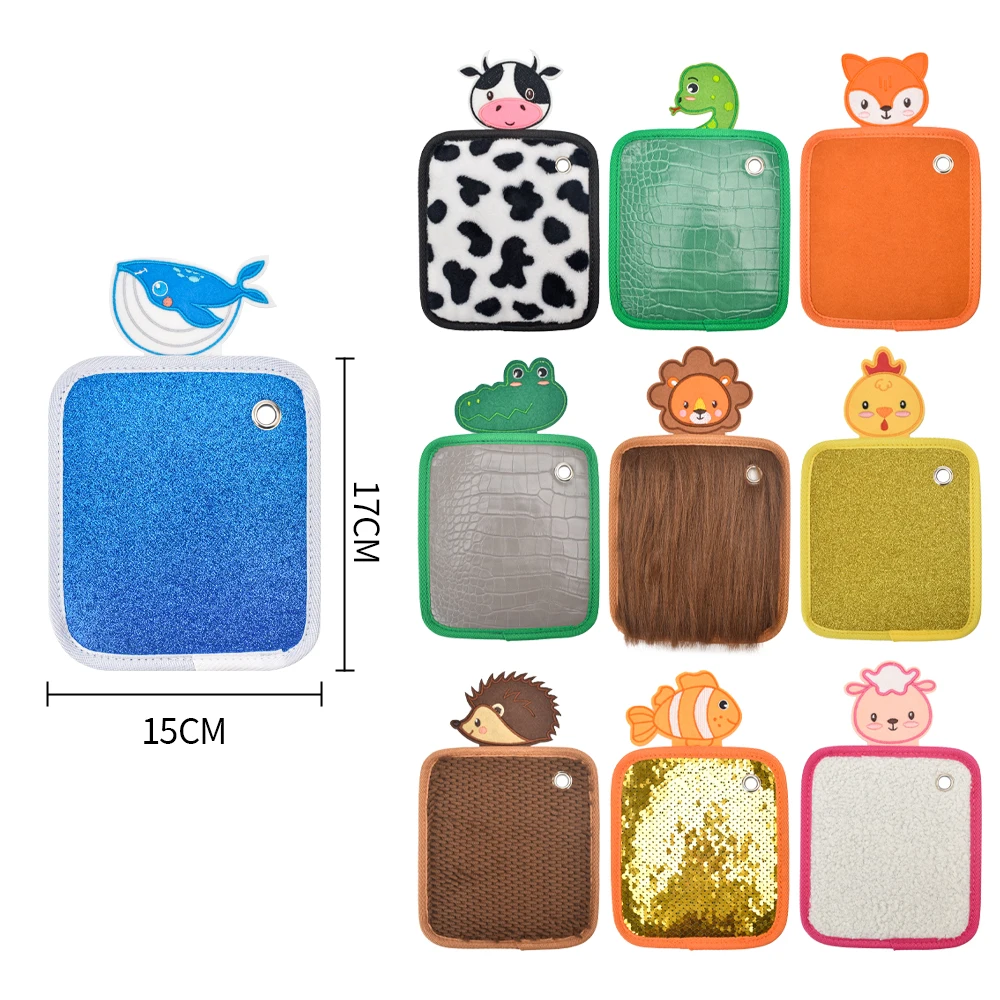 Sensory Zoo Buddies Sensory Mats for Autistic Children Cute Animal Babies Room Play Texture Board