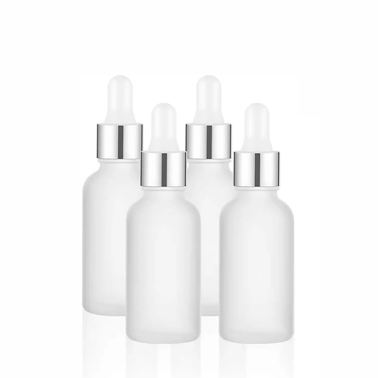 1 oz Essential Oil Frosted Glass Serum Dropper Bottle  Dropper Bottles with Pipette For Essential Oil Support Custom