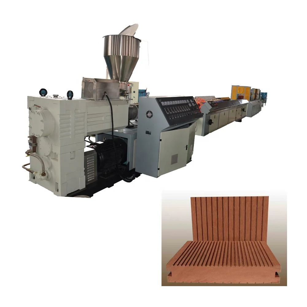 Wood Plastic Composite WPC decking WPC profile product making machine