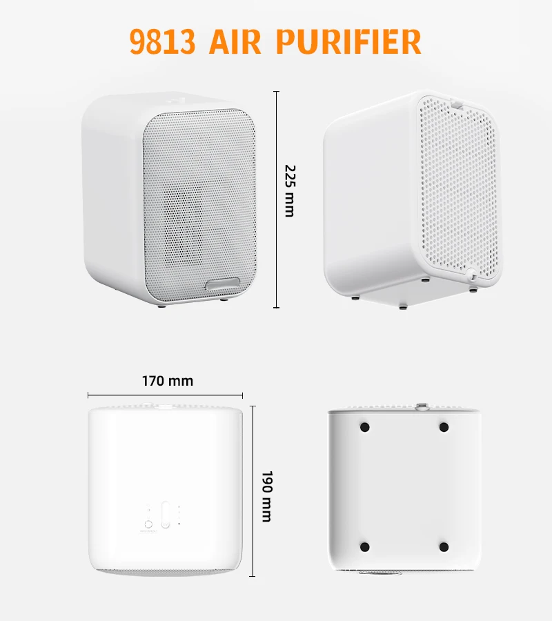 JNUO wholesale price air purifier hepa h13 carbon filter portable air purifier plant