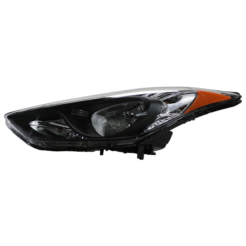 Halogen Front Headlamp Black For Hyundai Elantra 2011 2012 2013