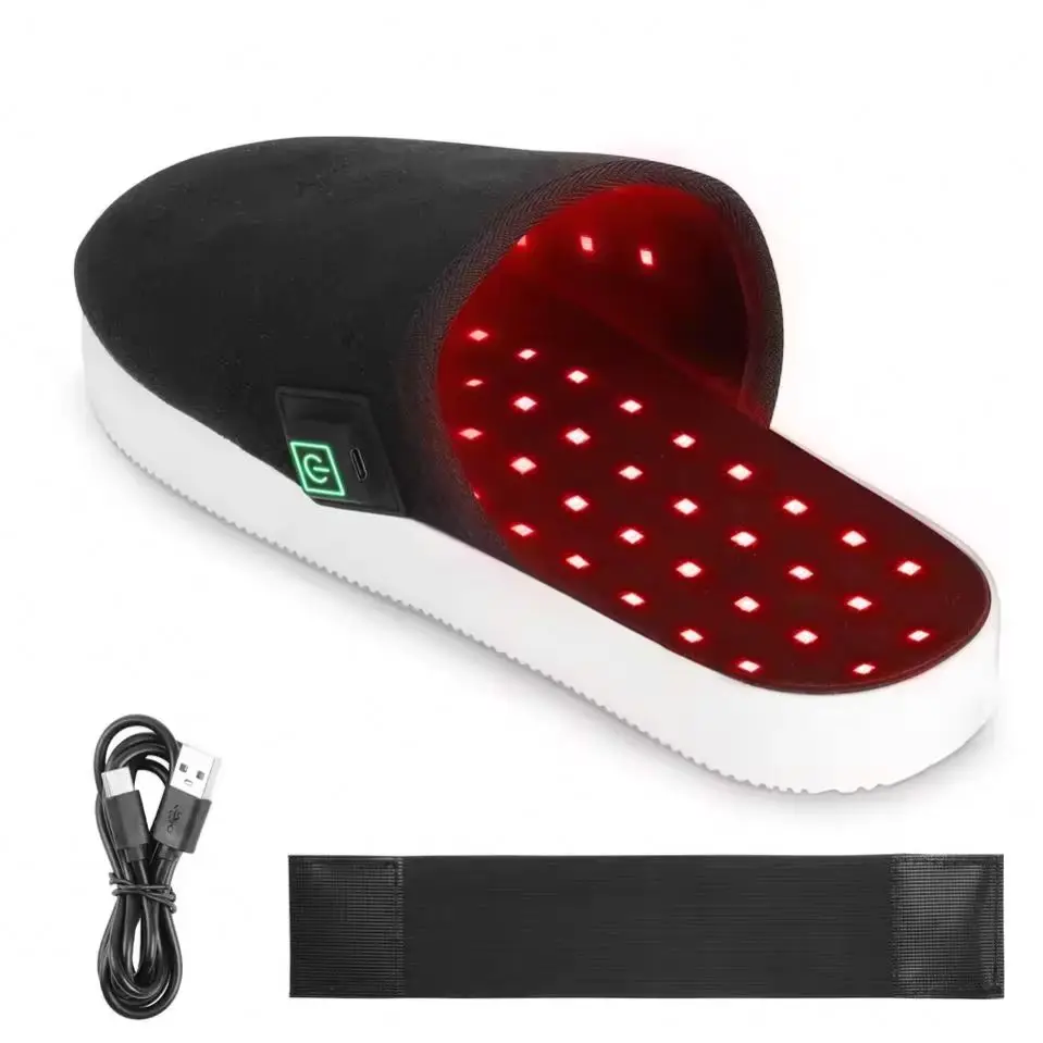 Obestec 2024 Infrared Foot Machine Slipper for Blood Circulation Red Light Therapy Foot Massager to Relax