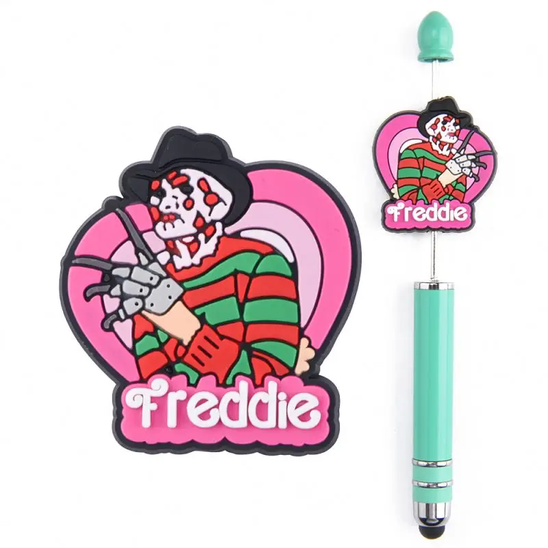 Noel Silicone Perles Stylos Fabricant Caractere Silicone Charmes Focal Perles Pour Stylos Halloween Silicone focal beads