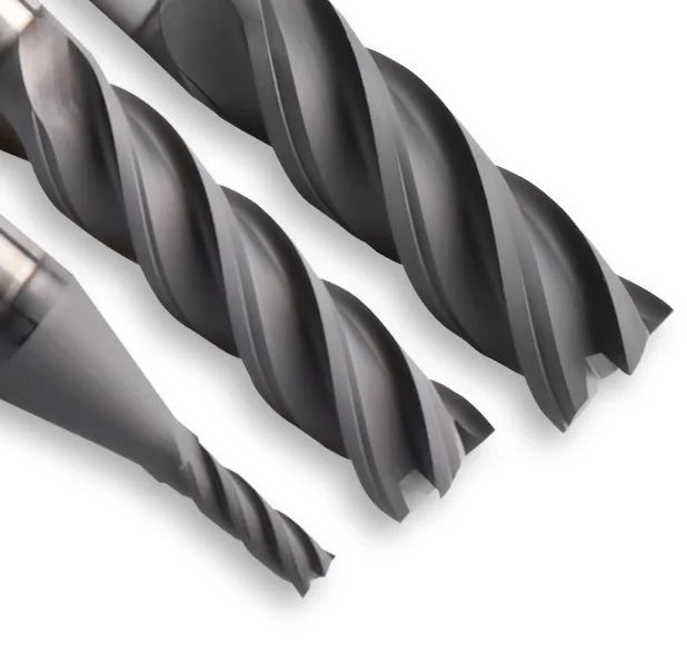China Manufacturer Diamond-coated PCD coating end mills 4 flute FRP carbon fiber aerospace composite material milling cutter