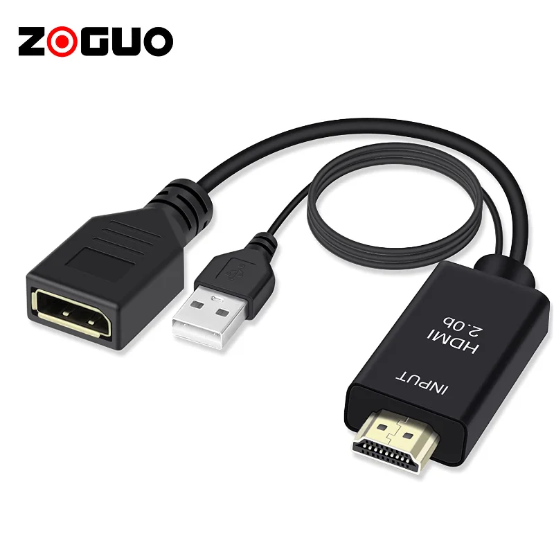 Кабель-переходник с 4K HDMI на дисплей USB разъемом питания «штырь-гнездо»