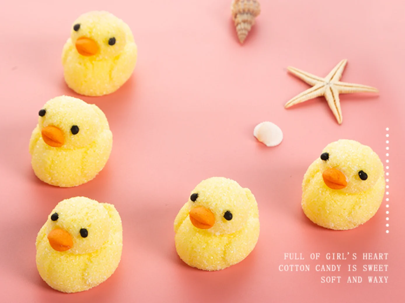 Marshmallow 40g bagged little yellow duck candy wedding candy casual snack