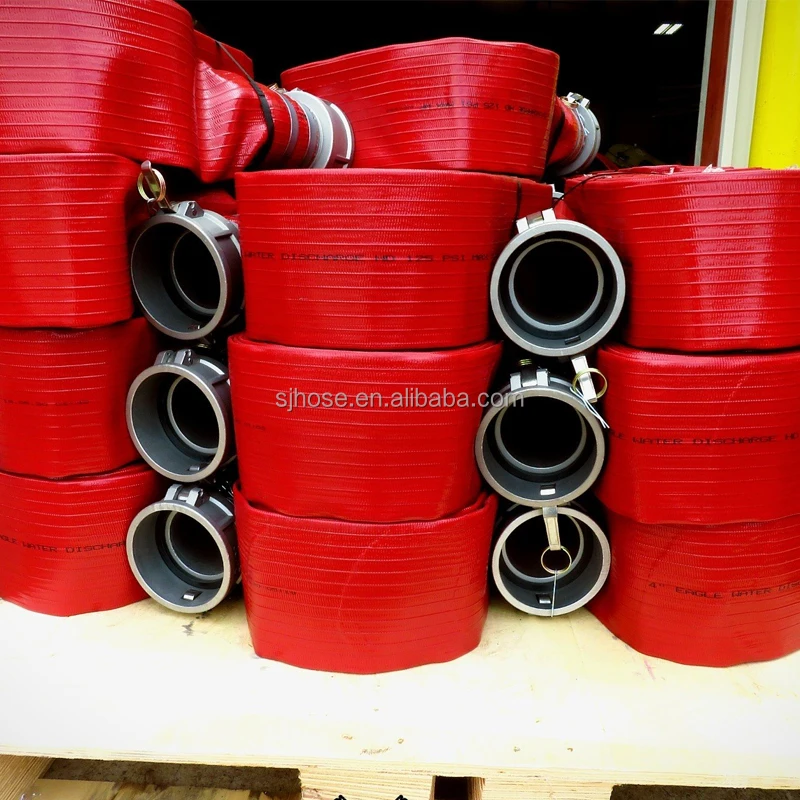 OEM Heavy Duty Water hose PVC Lay Flat Hose Brown Discharge Water Pump Hose