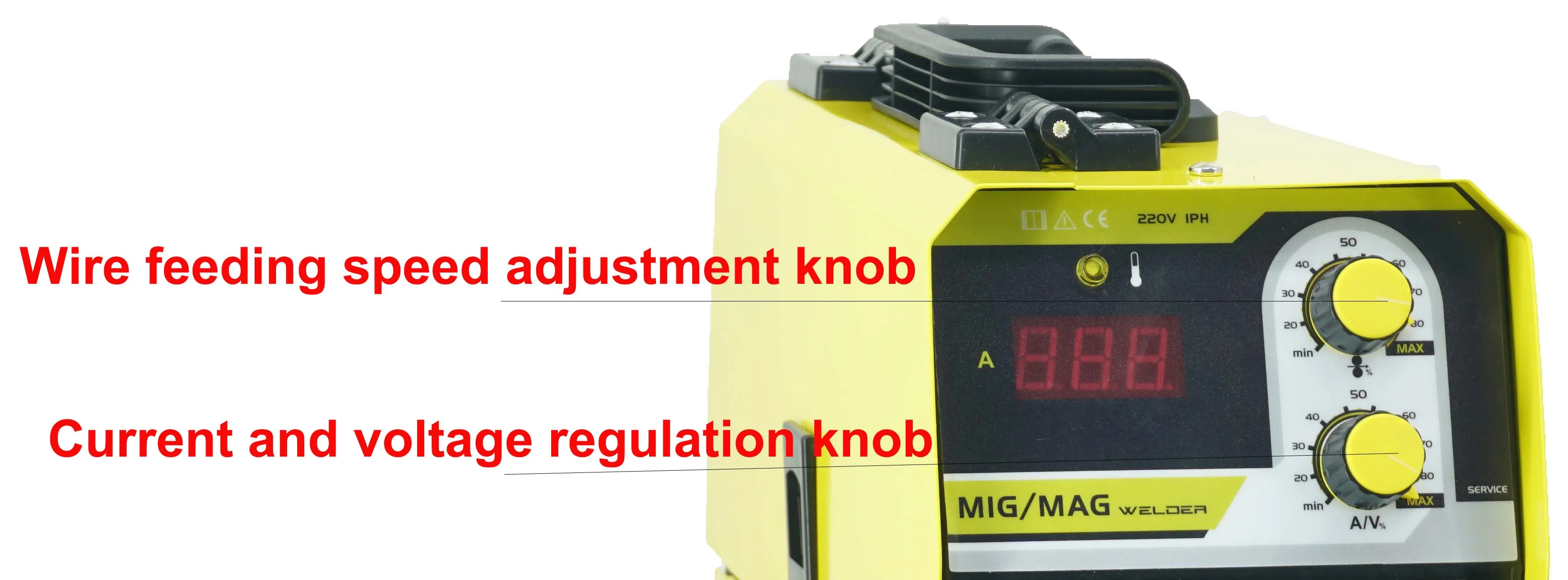 RHKTECH March Expo Stable Welding Process  Digital Display MIG-230C MMA Welding MIG Machine Inverter  Without Gas