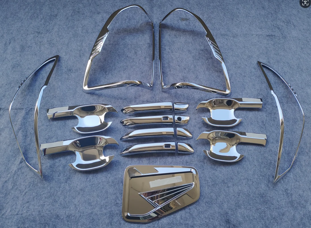 car abs accessories for  BT50 2021-2024  Pickup Truck Exterior Accessories Complete Set of ABS Cover Bumper in Chrome Color