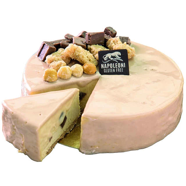 Made In Italy Napoleoni Gluten Free Hazelnut Bavarian Chocolate Creamy Almonds Crumble Cake