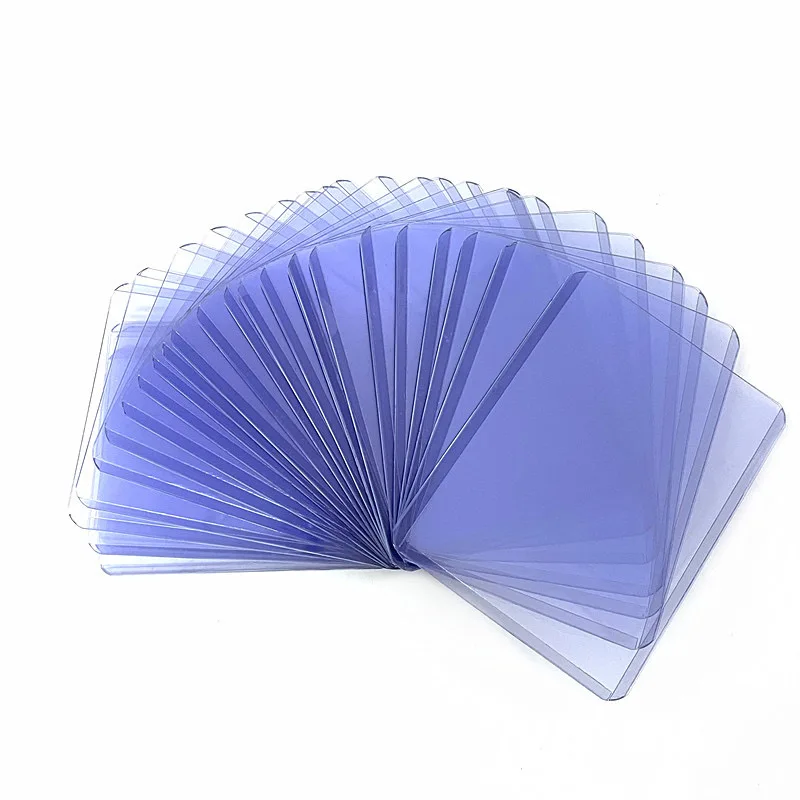 New 35PT Rigid Plastic Toploader Card Sleeves Transparent Coating Protective Sleeves Standard Trading Cards