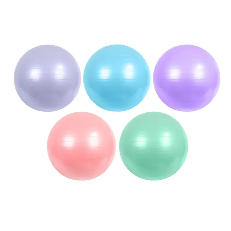 55cm 65cm 75cm PVC Anti-burst Yoga Fitness Ball Thickened Inflatable Pilates Ball Balance Ball