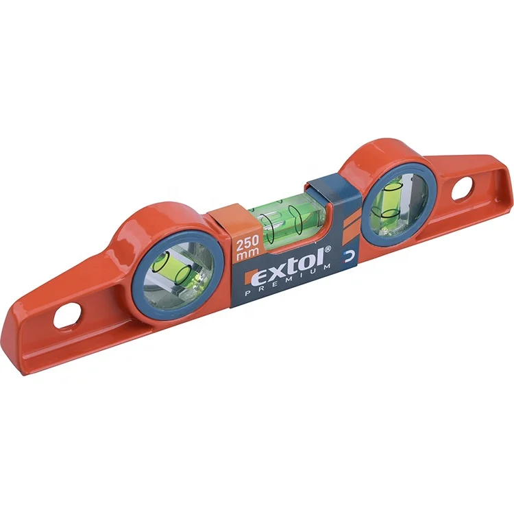 8823890 EXTOL 250mm Metal Spirit Level with Magnets Measure Tools