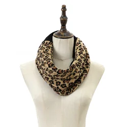 Wholesale custom Women Multi Color Cable Knit Soft Infinity Scarf