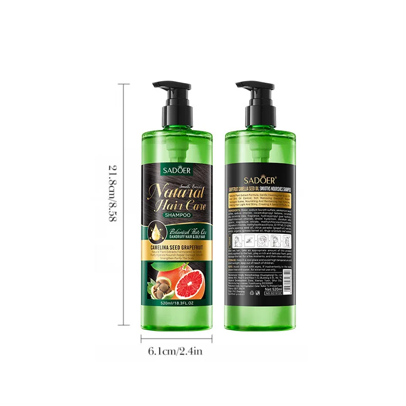 Hair Care 520mL Fruity Perfume Moisturizing Hair Shampoo Oil Control Natural Shampoo