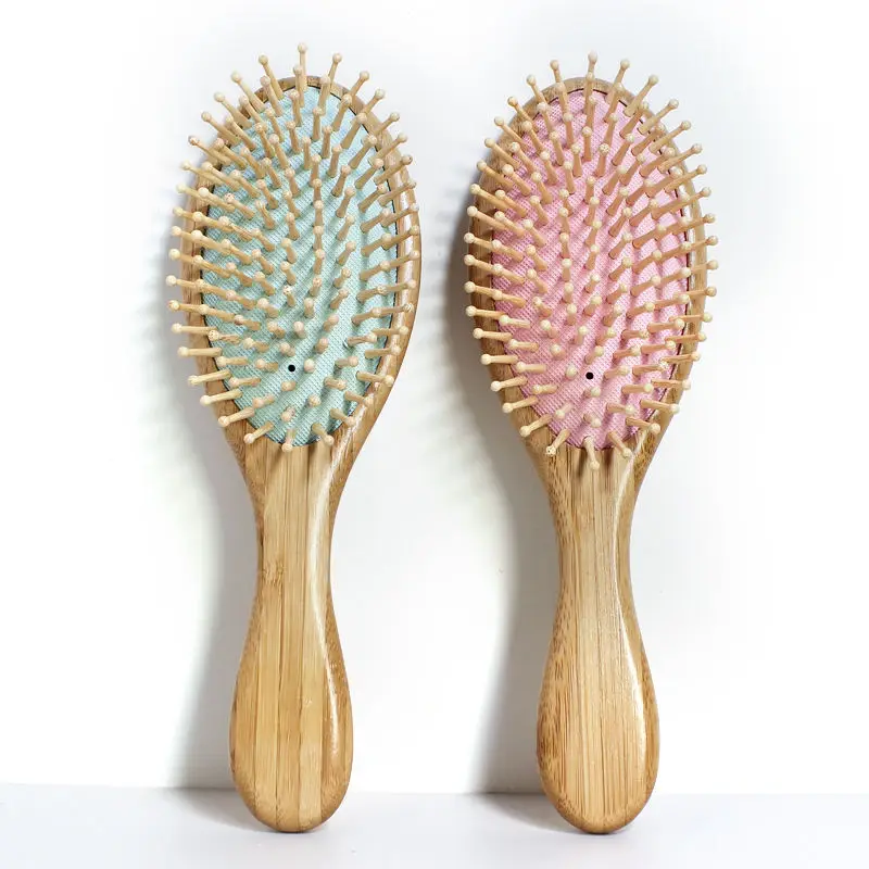 Hot Selling Professional Barber Shop Paddle Bamboo Tooth Wood Airbag Comb Hairdressing Air Cushion Healthy Hair Brush
