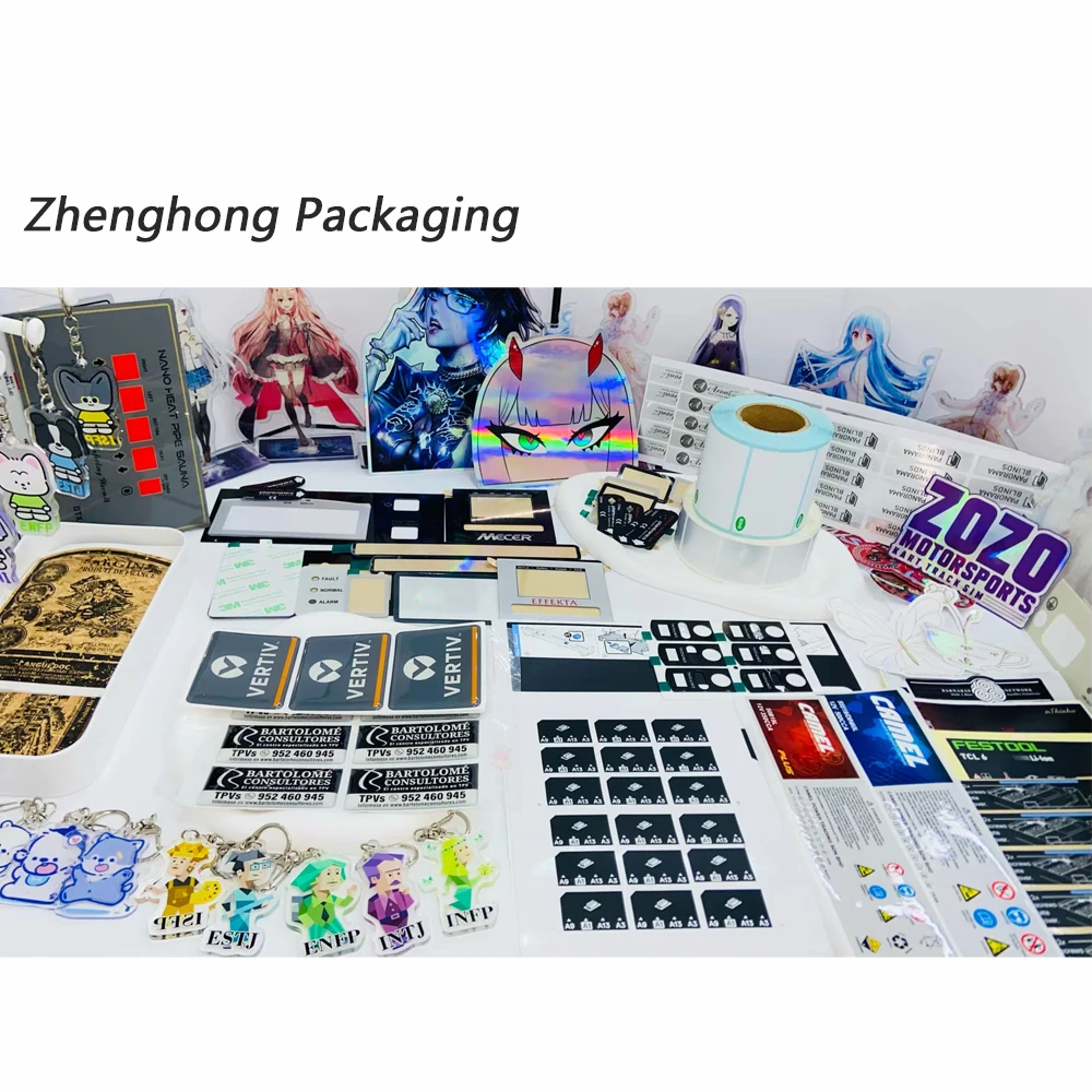 Ready Stock Custom Logo Cartoon Logo Dinosaur Decals Adhesive Labels Cute Vinyl Stickers Pack 50pcs