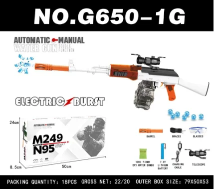 Water Gel Bomb Blaster Toy Gun Weapons Paintball Airsoft Gun AKM Gel Ball Blaster Suitable for Adults