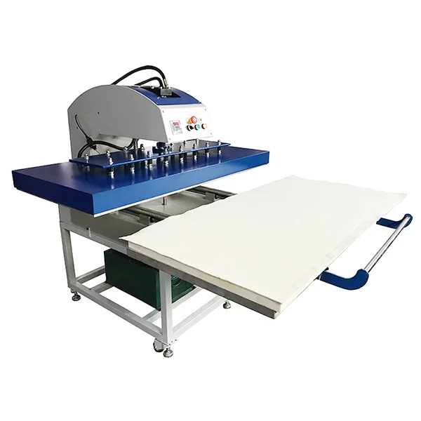 Hydraulic  pressure  heat press 70*90cm automatic  bolster t shirt  pants fabric large format sublimation  heat press machine