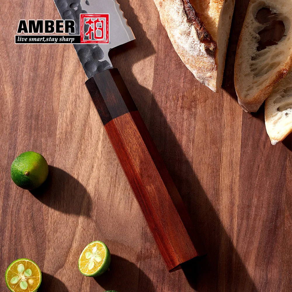 7 inch black hammered hand forged kitchen nakiri vegetable knife of japanese chef knife
