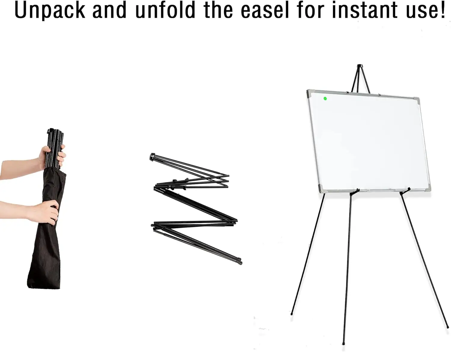 Black Metal  Easel Organizer Wedding Signs and Poster Display Stand Foldable Painting Stand Tripod Display Stand