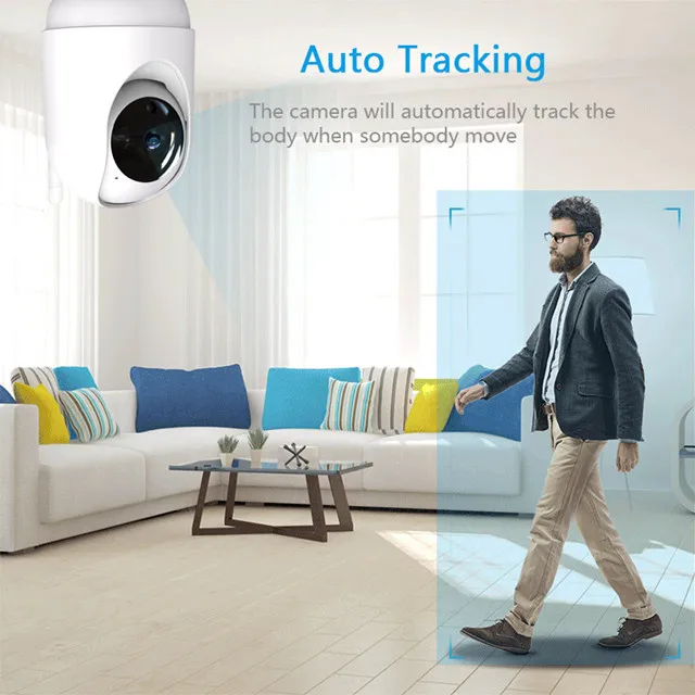  Хранение записи движения 360 градусов 1080p Smart охранного видеонаблюдения P2P детское приложение Wi-Fi IP CC cctv камера беспроводная ночного
