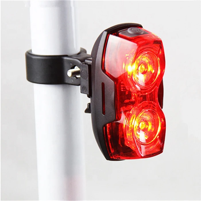 Bicycle Light 2 LED Bright Tail Lights Mountain MTB Road Mountain Bike Red Warning Taillight Cycling Back Rear Cycle Accessories