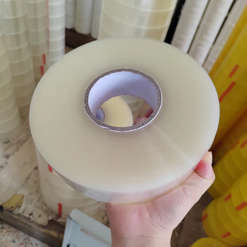 2200 Yongsheng Bopp Adhesive Sealing Box Tape, Transparent Water Activated Opp Self Adhesive Packing Tape
