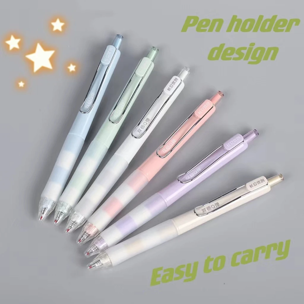 0.5mm spring head smooth writing black press neutral pen ballpoint pen