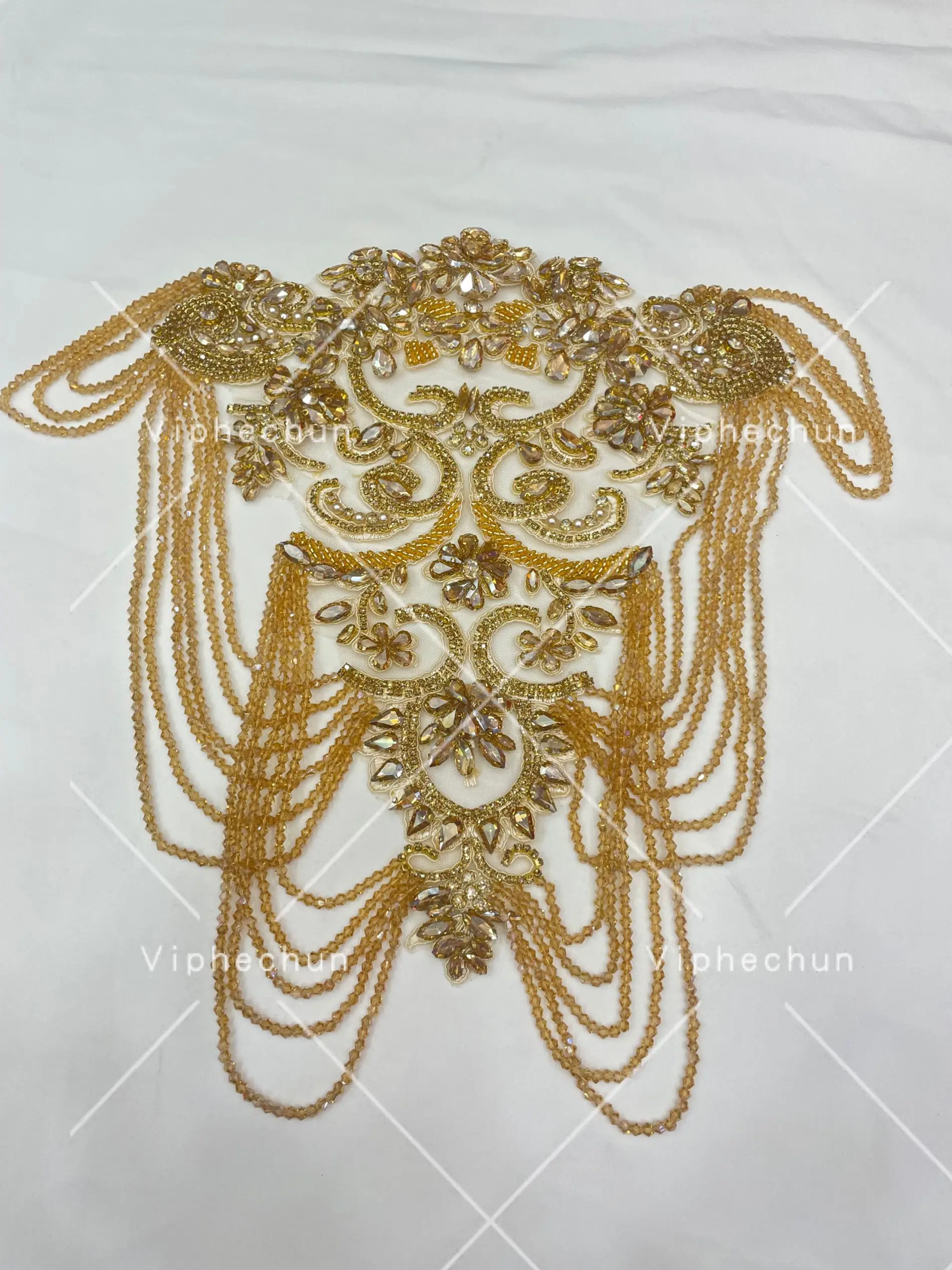 costume jewelry iron on rhinestone trimming gem applique for craft