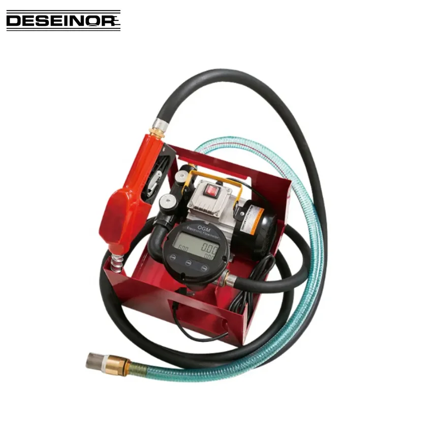 DESEINOR Large flow 12V 110V 220V Self priming electric diesel oil fuel transfer pump 300LPM