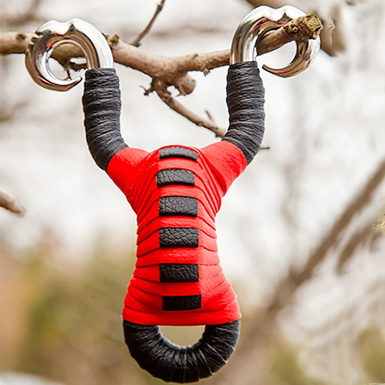 
Cold Roll Powerful Sling Shot Titanium Steel Slingshot Unique Design Bow Catapult Outdoor Hunting Shooting Slingshot 