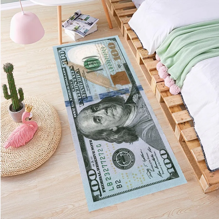 Money 100 dollar bill rug