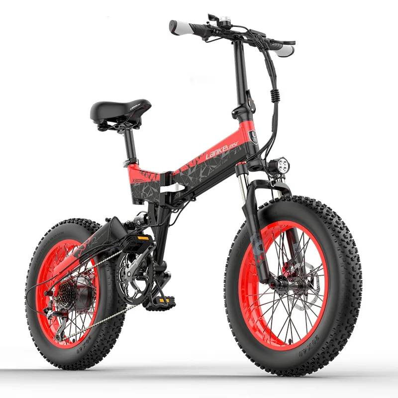 2023 NEW EU Warehouse CE Mountain ebike 48V 20inch Fat Tire Electric Folding Bike With Pedal 1000W 17.5AH City Electric Bicycle
