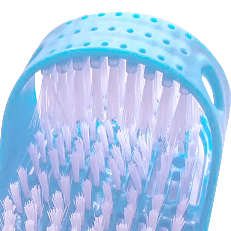 
plastic bathing slipper hot sell bathroom shoe scrub Exfoliating foot brush 