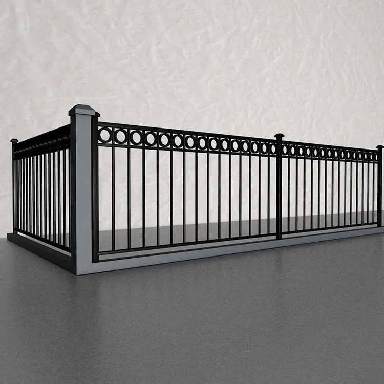 Easily Assembled Security S Aluminium Extrusion Aluminum Fence Handrail Stair Factory Price Railing
