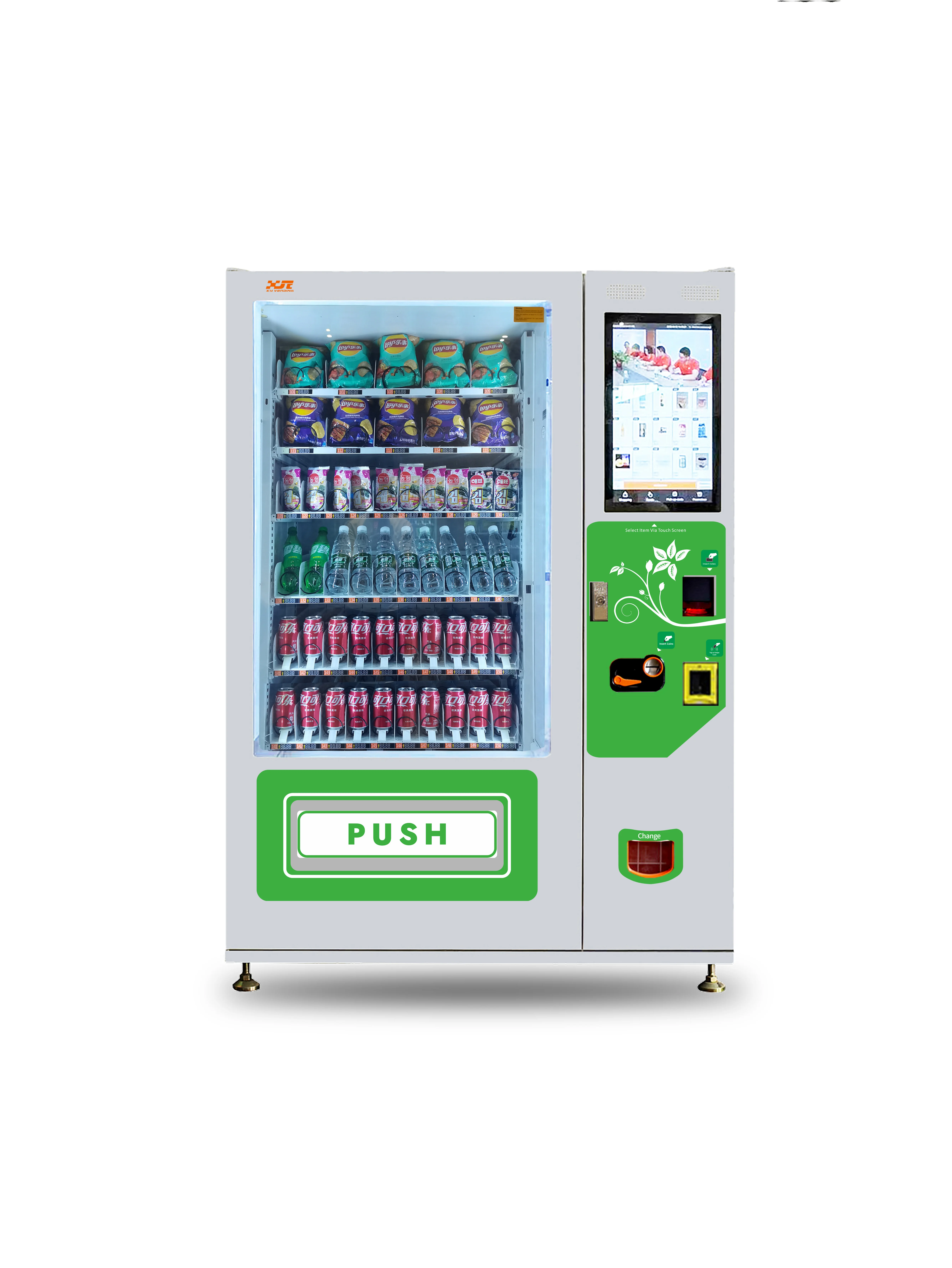 High Quality Cheap Price Black Drink & Snacks & Water Vending Machine For Sale