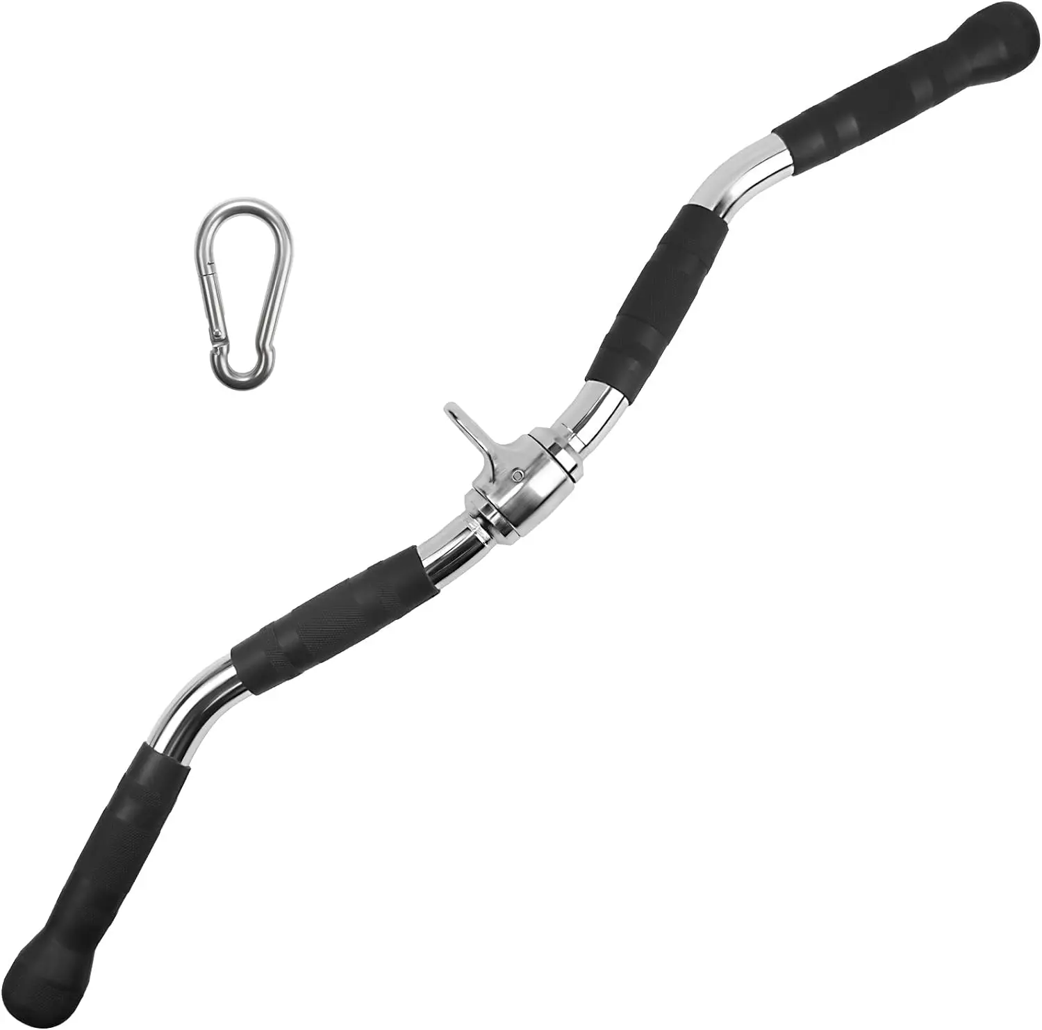 Lat Bar Cable Machine Attachment Curl Pulldown  Barbell Revolving Bar  Multi-Exerciser Cable Attachment Bar