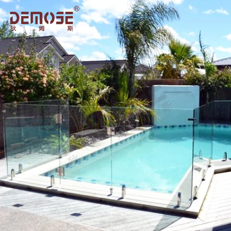 fascia mount stainless steel spigot glass railing for balcony with slot tubular handrail