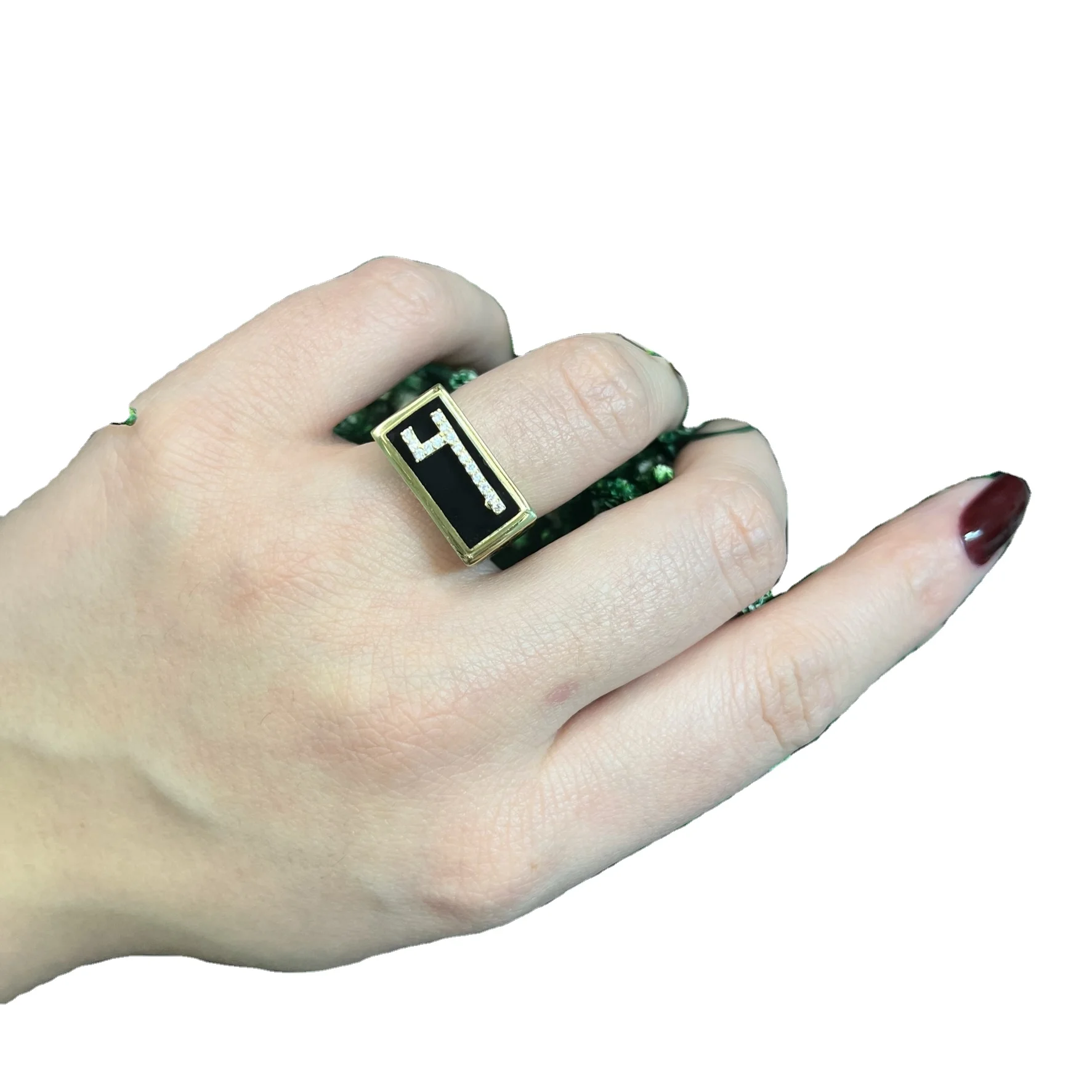 New  Personalized Fashion Luxury Turkish Statement Fine Jewelry Hot Selling Trendy 925 Silver Arabic Letter Custom Islamic Boho