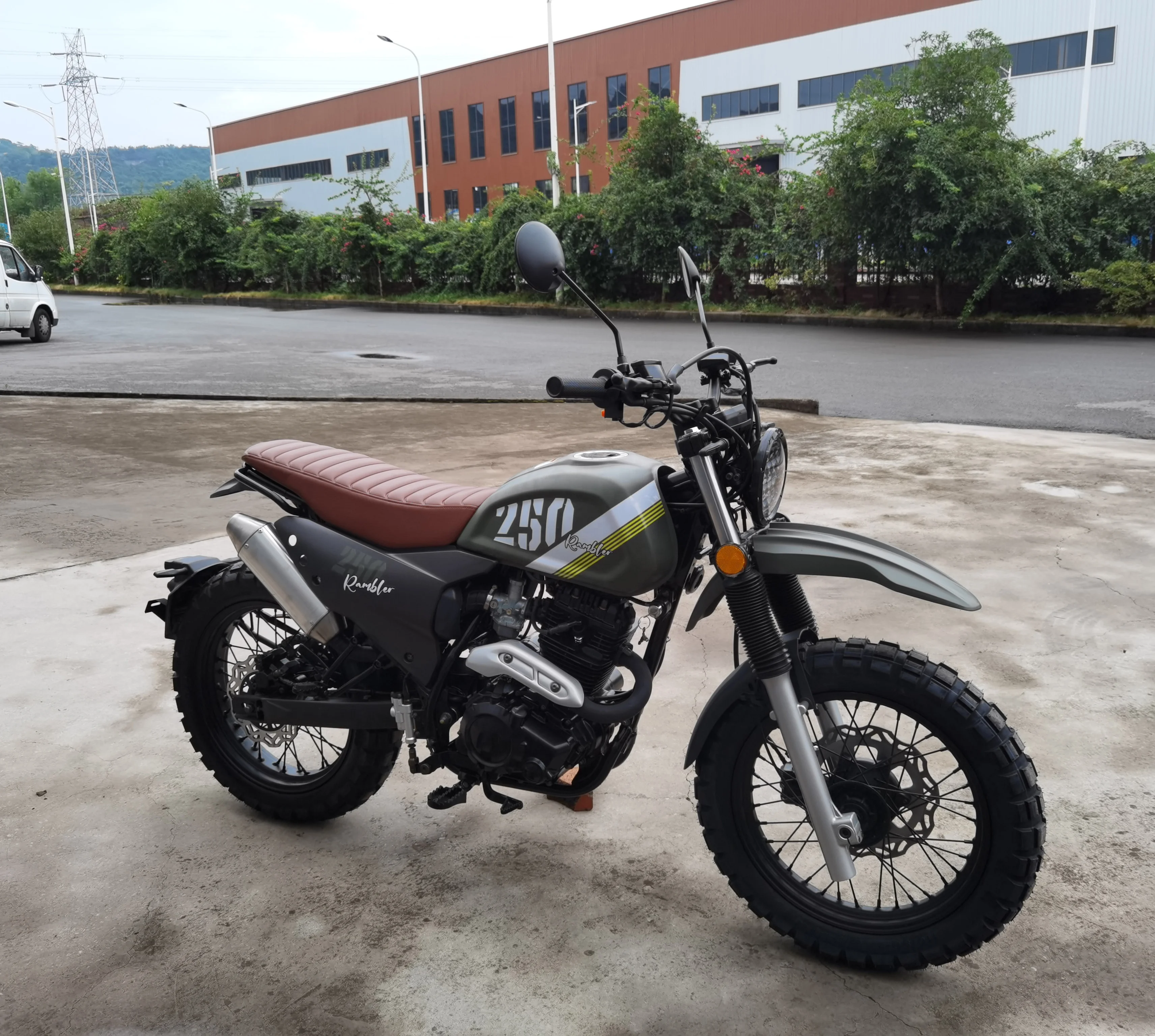 Ретро-мотоцикл ROMBOLOR SCRAMBLER 250 FUEGO мотоцикл китайский куб. См NO.22073105