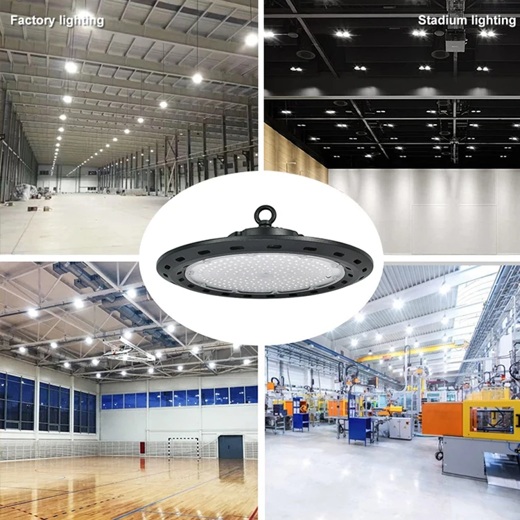 Industry Warehouse Lamp Die Casting Aluminum Ip65 Ufo 100w 150w 200w 300w Led High Bay Light
