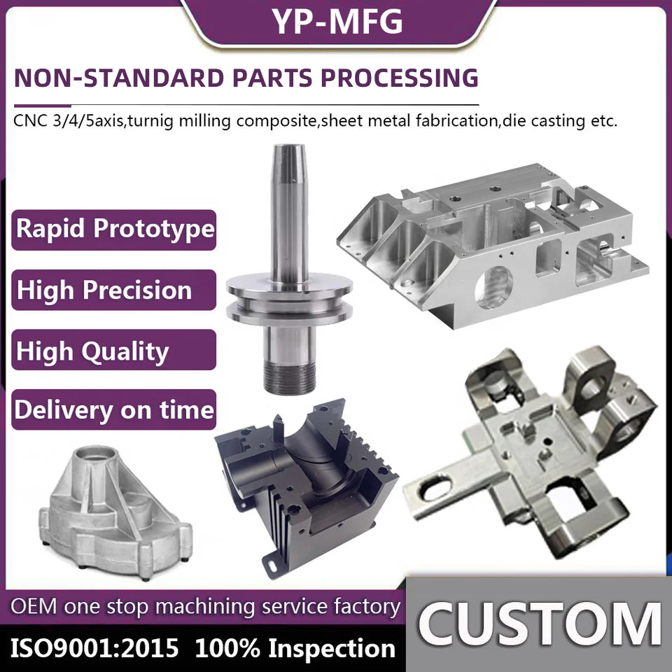 Custom OEM Precision Spare Parts Metal Stainless Steel Mill Turning Accessory Services Aluminum CNC Machining Milling Turning