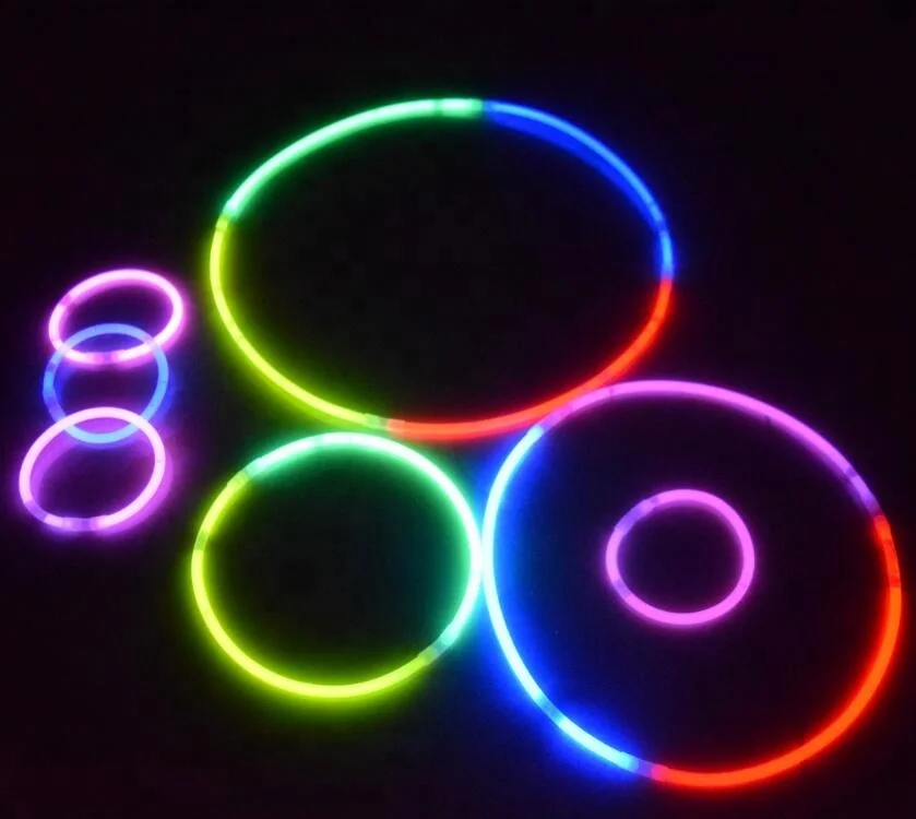 with Print logo Glow Bracelets 8 Inches Glow Stick Custom for Party