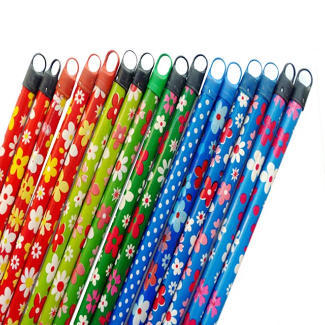 High quality plastic Indian broom handle PVC coated stick for Indonesia long handle broom stick