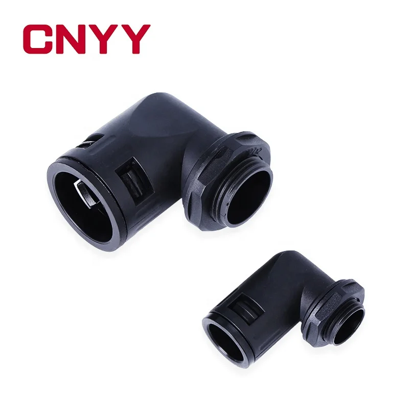 Нейлон 90 градусов быстрый штуцер соединения Локоть кабельный разъем для гибкие трубы